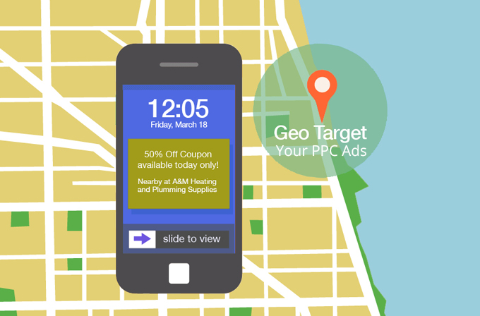 Geographic targeting for PPC ads